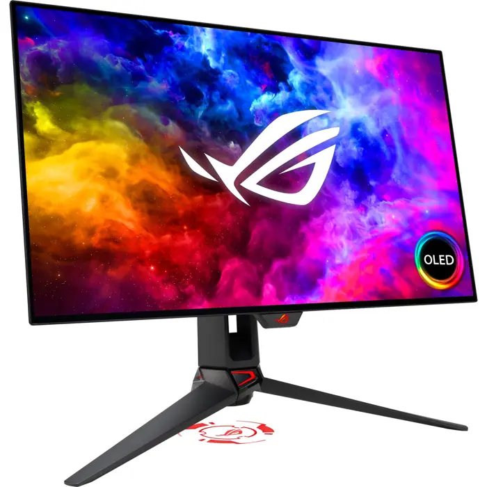 ASUS ROG Swift PG27AQDM, gaming monitor - 26.5 - black, QHD, FreeSync Premium, NVIDIA G-Sync, HDR, 240Hz panel