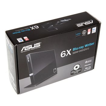 ASUS SBW-06D2X-U Blu-ray snimač - vanjski, crni 90-DT20305-UA151KZ