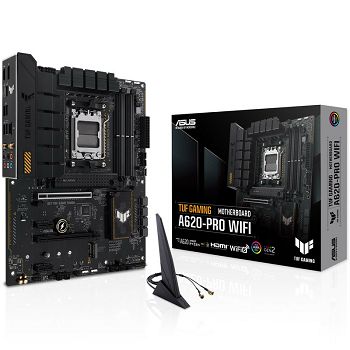 ASUS TUF Gaming A620-PRO WIFI, AMD A620 Mainboard, Socket AM5, DDR5 90MB1FR0-M0EAY0