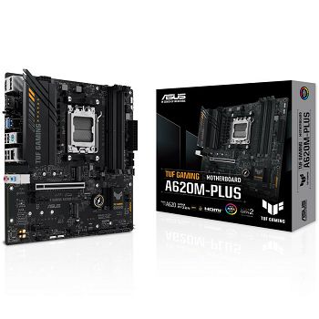 ASUS TUF Gaming A620M-Plus, AMD A620 Mainboard - Socket AM5, DDR5 90MB1EZ0-M0EAY0