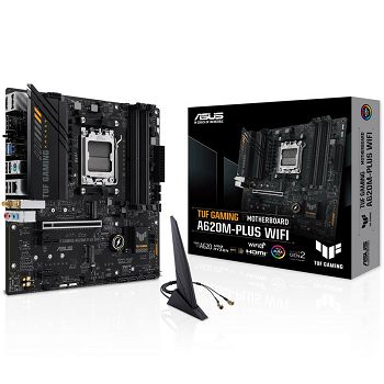 ASUS TUF Gaming A620M-Plus WiFi, AMD A620 Mainboard - Socket AM5, DDR5 90MB1F00-M0EAY0
