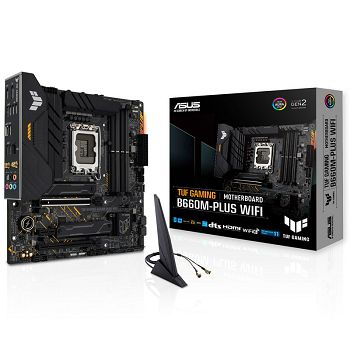 ASUS TUF Gaming B660M-Plus WiFi, Intel B660 Mainboard - Socket 1700, DDR5 90MB1AZ0-M0EAY0