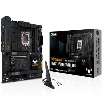 ASUS TUF Gaming B760-Plus WiFi D4, Intel B760 Mainboard - Socket 1700, DDR4 90MB1DF0-M0EAY0