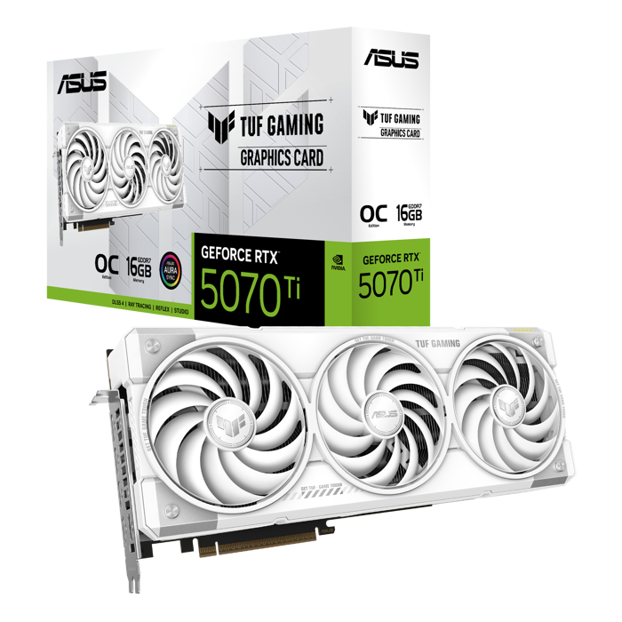 ASUS TUF GeForce RTX 5070 Ti OC White, 16384 MB GDDR7-90YV0MD3-M0NA00