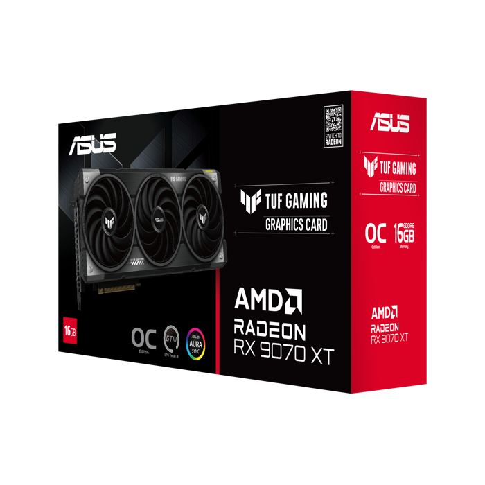 ASUS TUF Radeon RX 9070 OC Edition Grafikkarte, 16384 MB GDDR6-90YV0LI0-M0NA00
