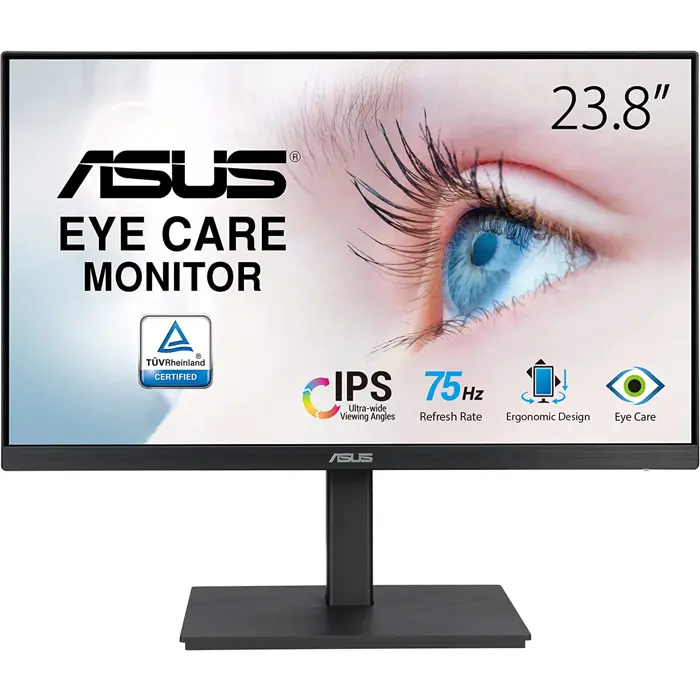ASUS VA24EQSB - 24 - LED - DisplayPort, HDMI, black