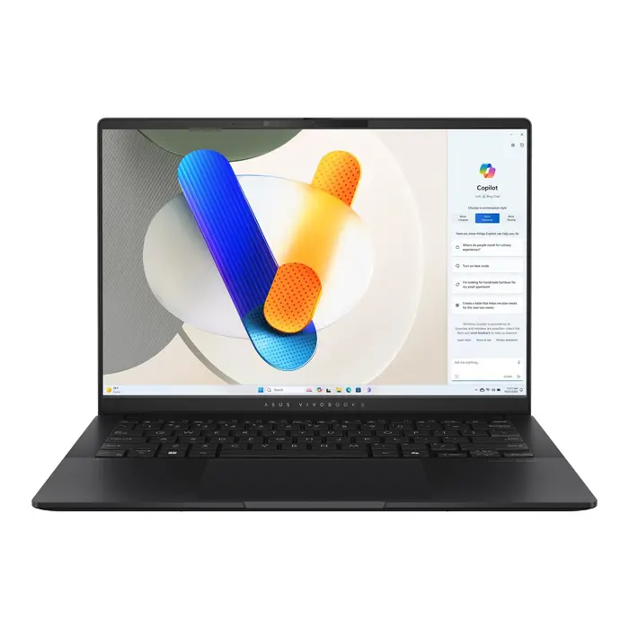 ASUS Vivobook S 14 S5406SA-PP041W Core Ultra 7 Processor 258V 14.0"3K 120Hz 400nits Glossy 32GB LPDDR5X SSD1TB Intel Arc Graphics WLAN+BT Cam1080 75WHrs Win11 Neutral Black