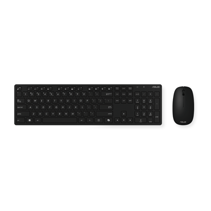ASUS W5000, bežična tipkovnica i miš, crni, HR