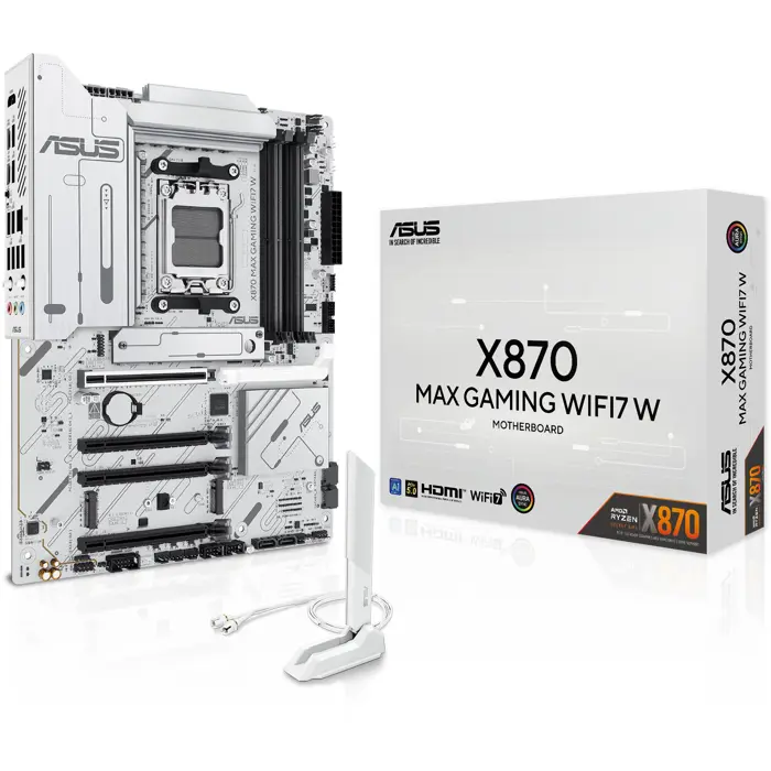 Asus X870 MAX GAMING WIFI7 W (white) - Socket AM5