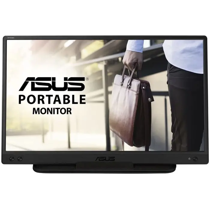 ASUS ZenScreen MB166C, LED monitor - 16 - black, FullHD, USB-C, pivot)