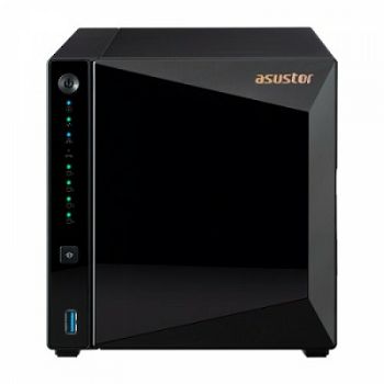ASUSTOR Tower 4 bay NAS, Drivestor 4 Pro Realtek RTD1296, Quad-Core, 1.4GHz, 2GB DDR4, 2.5GbE x1, USB3.2 Gen1 x3, WOW (Wake on WAN), Ttoolless installation, with hot-swappable tray, hardware encryptio