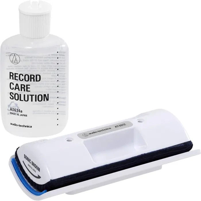 Audio-Technica Record Cleaning Kit AT6012, Cleaning Agent (60ml, with Velvet Brush Pad)