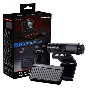 AVerMedia Live Streamer DUO Streaming Kit (Webcam und Capture Box) 61BO311D00AM