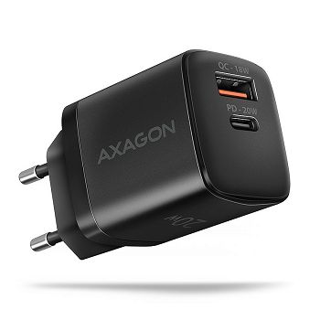 AXAGON ACU-PQ20 wall charger QC3.0/AFC/FCP + PD type-C, 20 W - black ACU-PQ20