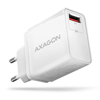 AXAGON ACU-QC19W charger, 1x QC3.0/AFC/FCP/SMART, 19W - white ACU-QC19W