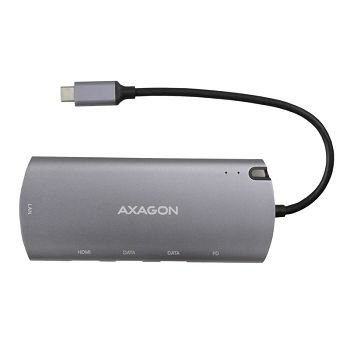 AXAGON HMC-6M2 Multiport-Hub, USB 3.0, M.2-SATA, HDMI, Gbit-LAN, 2x USB-A, 1x USB-C HMC-6M2