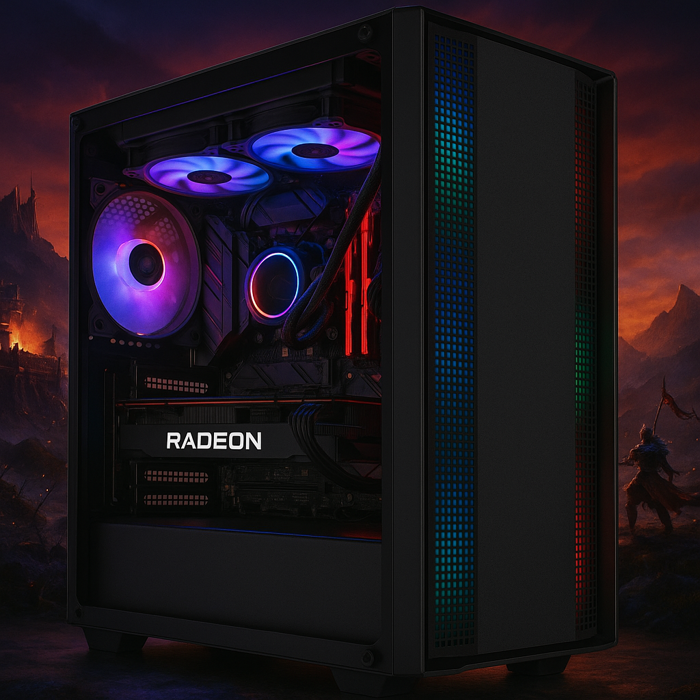 BaB gaming računalo HunterKiller (Ryzen 5 7500F, 32GB DDR5, 1TB SSD, RX 9060 XT, 750W) Win11P