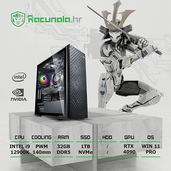 BaB računalo AlderKiller i932490 (Intel i9 12900K, 32GB DDR5, 1TB NVMe SSD, RTX 4090) Win11P 