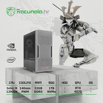BaB Računalo AlderKiller i94070D5 (Intel i9 12900K, Z690, 32GB DDR5, 1TB NVMe SSD, RTX 4070, WiFi)