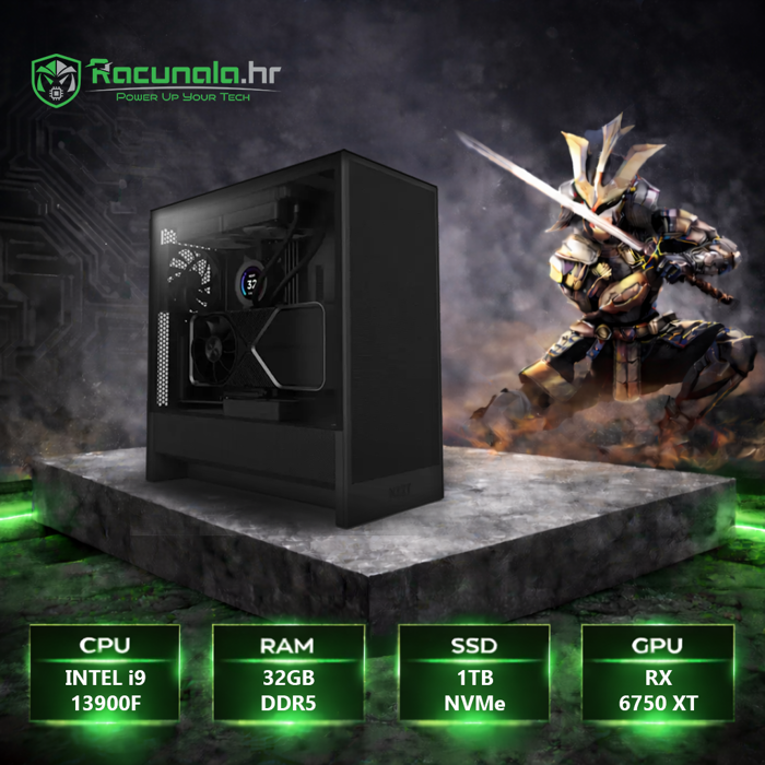 BAB Računalo i9 13900F | 32GB DDR5 | 1TB NVME SSD | RX 6750 XT | 650W | WIN 11 PRO