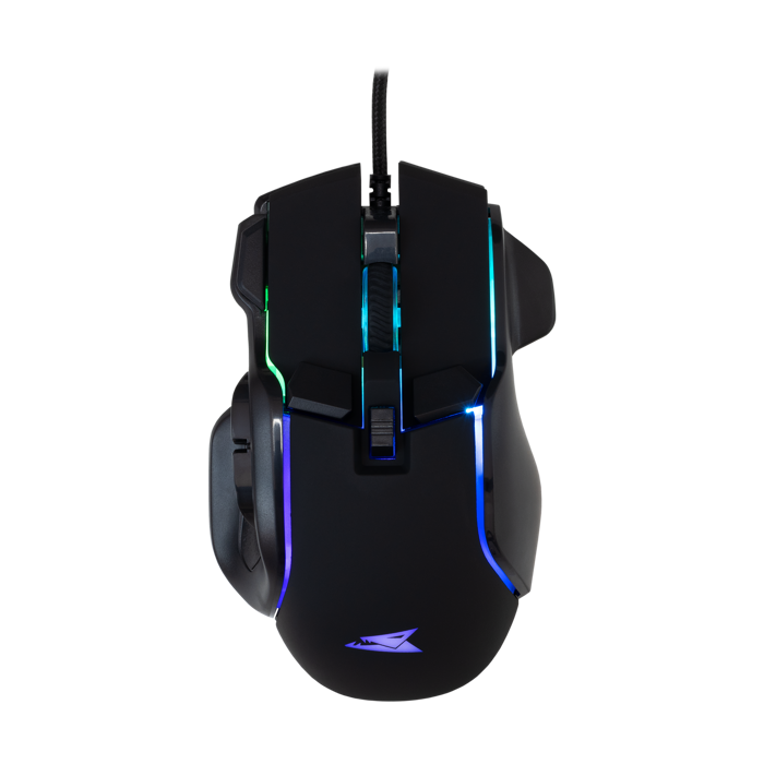 BARACUDA gaming miš BGM-071 PIRANHA crni 7.200dpi