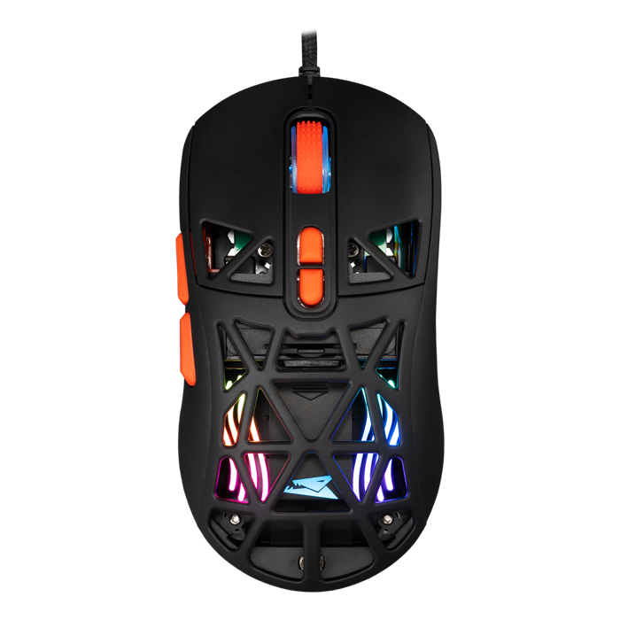 BARACUDA RGB gaming miš  BGM-091 SEAL crni 12.800dpi