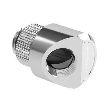 Barrow adapter 45 degrees G1/4 inch male to G1/4 inch female - rotatable, silver FBWT45-MR s