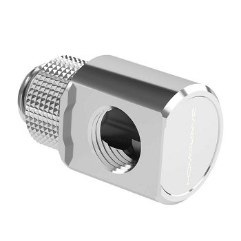 Barrow adapter 90 degrees G1/4 inch male to G1/4 inch female - rotatable, silver FBWT90-MR s