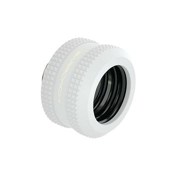 Barrow Hardtube Fitting 14mm, G1/4 inch connection - white FBYKN-T14 V1 w