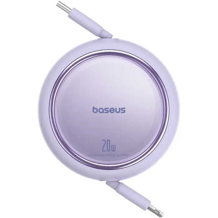 Baseus Free2Pull Expandable USB C to iP Ligtning fast charging cable 1 m 20 W Purple