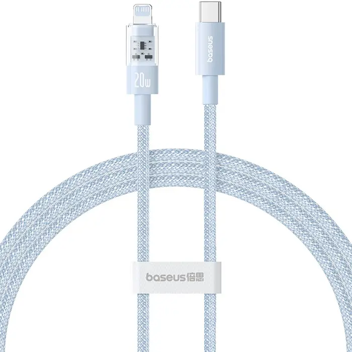 Baseus Gem USB-C to iP fast charging cable 1 m 20 W Blue