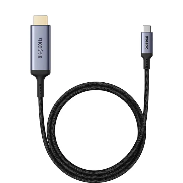Baseus High Definition Series Flexible USB C to HDMI8K cable 1.5 m Black
