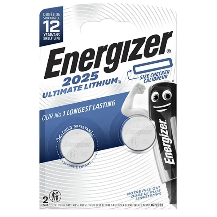 BATERIA ENERGIZER SPECJALISTYCZNA CR2025/2, 3V, ECO