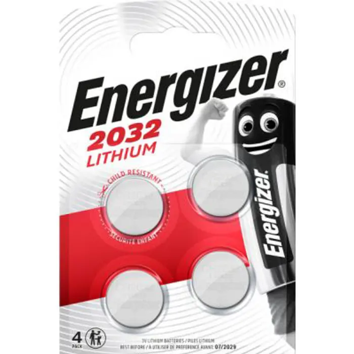 BATERIA ENERGIZER SPECJALISTYCZNA CR2032, 4 sztuki, 3V, ECO