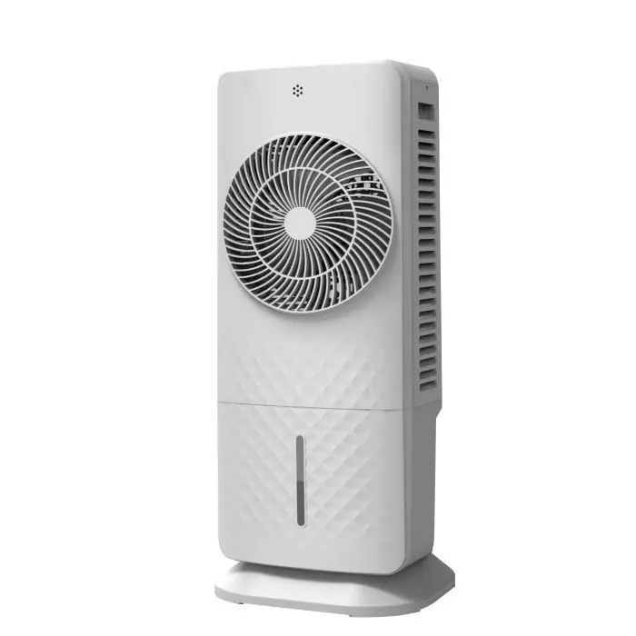 Be Cool is a visually polished oscillating air cooler with a 5l capacity and a remote control, 50W.
