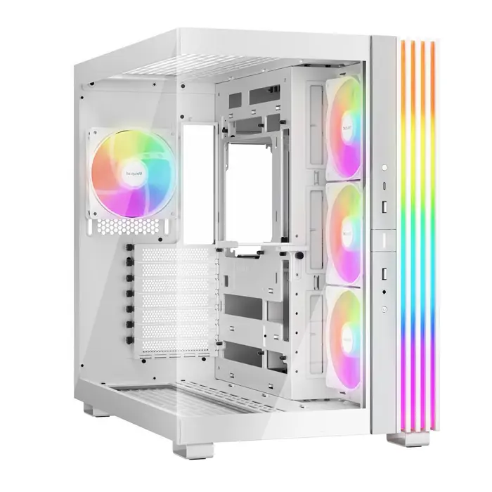 be quiet! Light Base 600 LX Midi-Tower, Tempered Glass, ARGB - weiß-BGW68