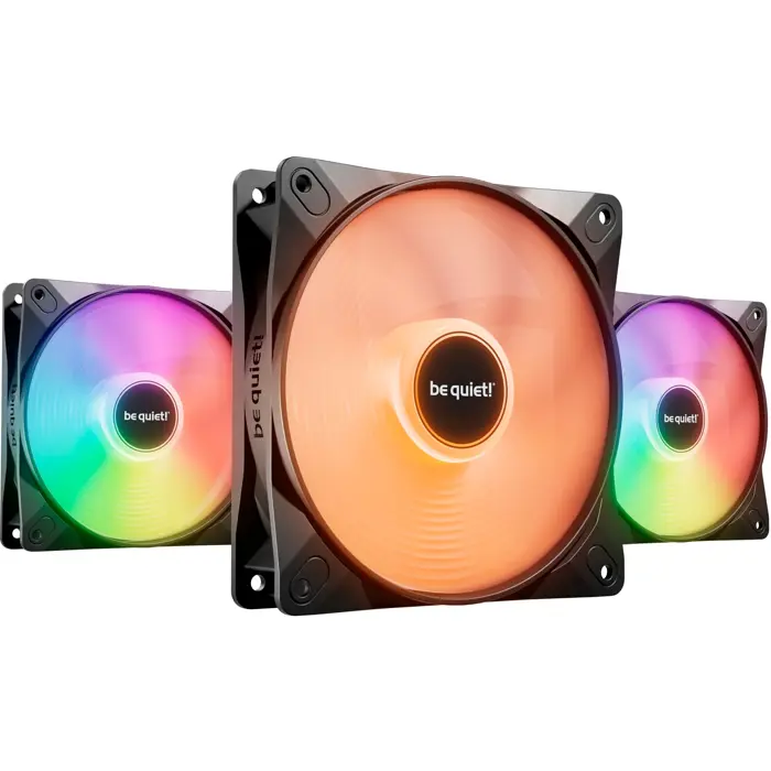 be quiet! Light Wings LX PWM high-speed 120 mm triple pack, case fan (black, pack of 3)