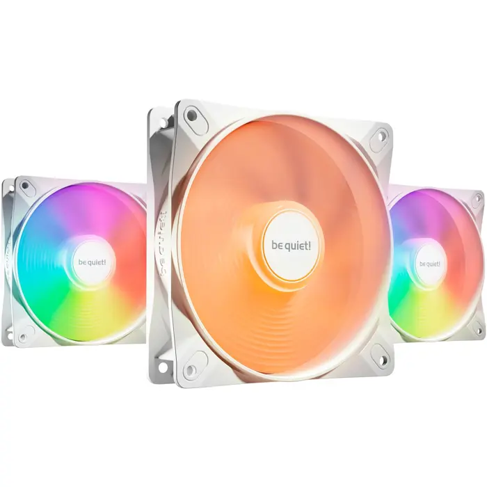 be quiet! Light Wings LX PWM high-speed 120 mm White Triple Pack, case fan (white, pack of 3)