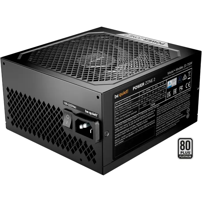 Be quiet POWER ZONE 2 750W (black, 1x 12 pin high power GPU, 3x PCIe, 750 watts)