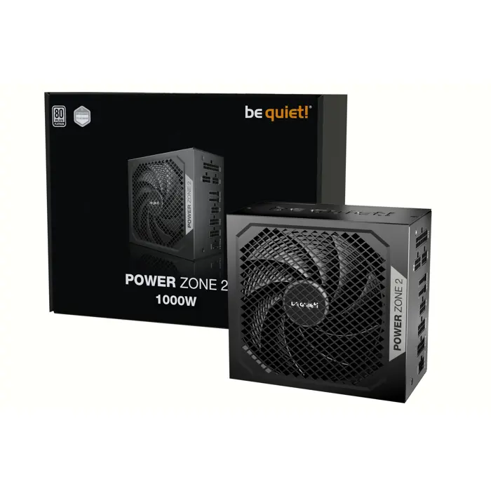 be quiet! Power Zone 2 80 PLUS Platinum Netzteil, vollmodular, ATX 3.1, PCIe 5.1 - 1.000 Watt, schwarz-BP008EU