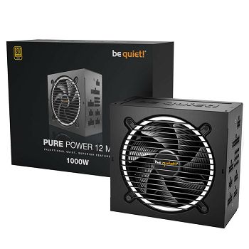 be quiet! Pure Power 12M Napajanje 80 PLUS Gold, ATX 3.0 - 1000 Watt BN345