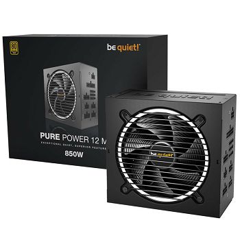 Be quiet! Pure Power 12M 80+ Gold, ATX 3.0 - 850W BN344, PCIe 5.0