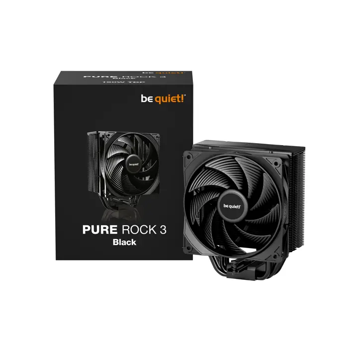 be quiet! Pure Rock 3 CPU-Kühler - 120mm, schwarz-BK039