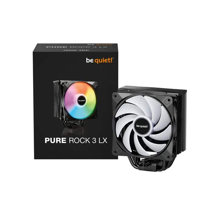 be quiet! Pure Rock 3 LX CPU-Kühler - 120mm, schwarz-BK040