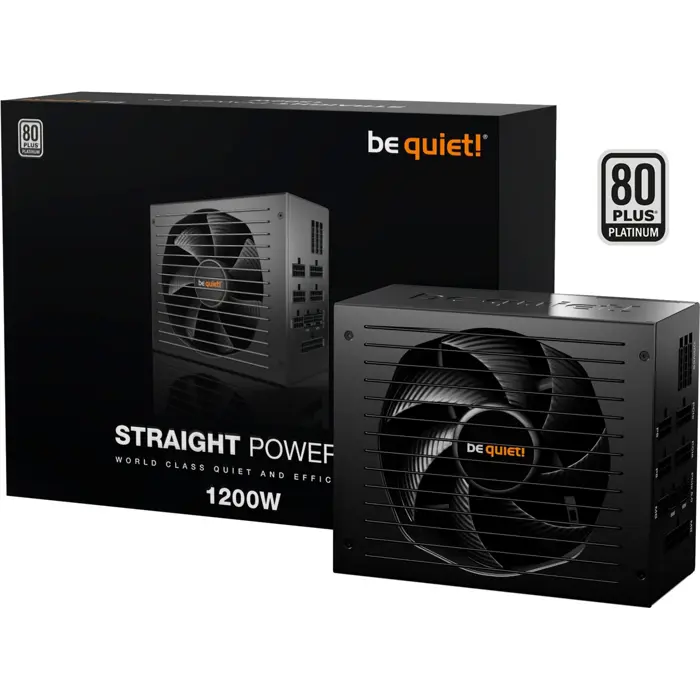 be quiet! Straight Power 12 Platinum 1200W ATX3.0, PC power supply (black, 2x 12VHPWR, 4x PCIe, cable management, 1200 watts)