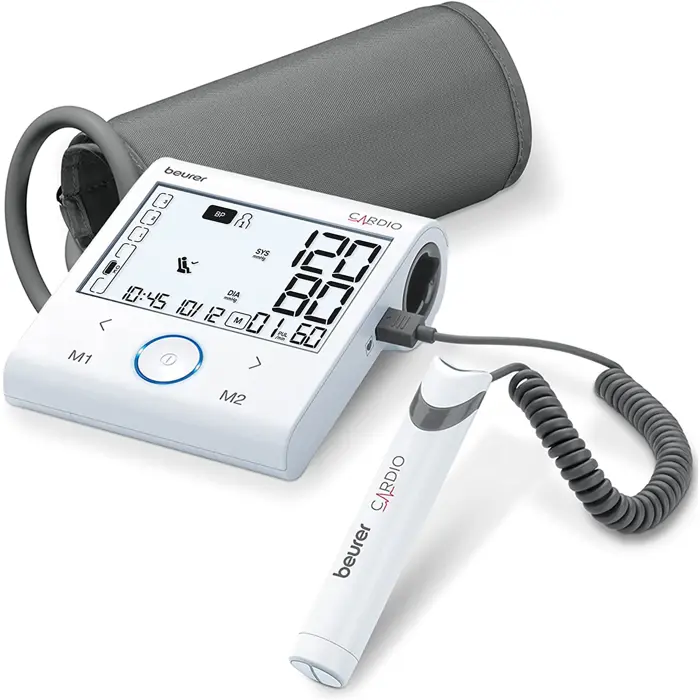 Beurer BM 96 Cardio with ECG function, blood pressure monitor (white/grey)