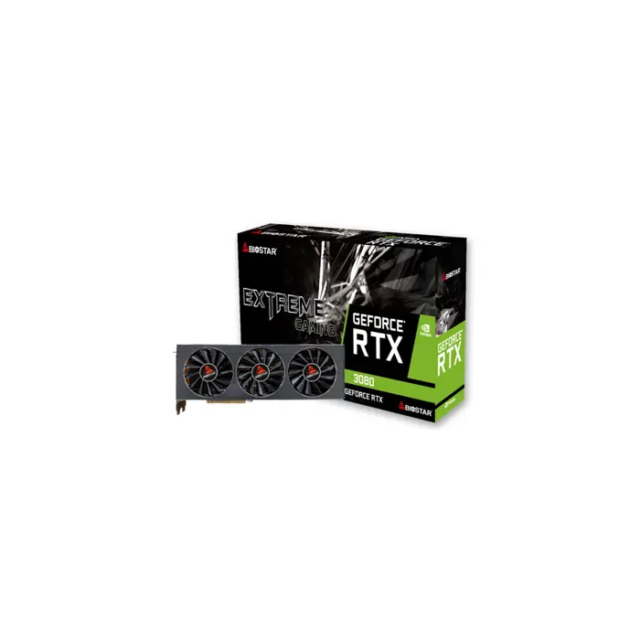 BIOSTAR GeForce RTX 3080 10GB graphics card (VN3816RMT3)