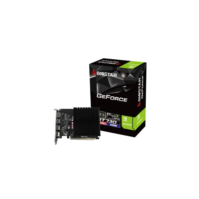 Biostar GT 730 4GB 4xHDMI graphics card