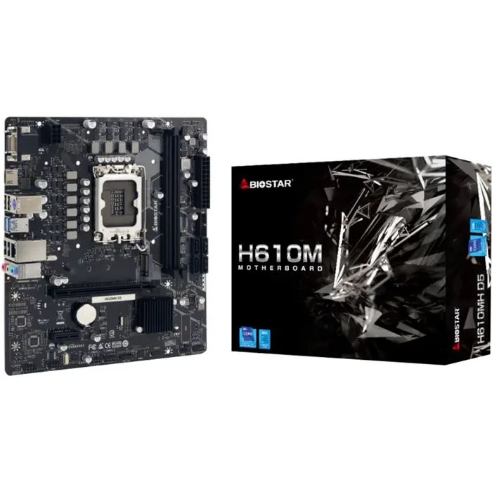 Biostar H610MH D5 - Socket 1700 - motherboard