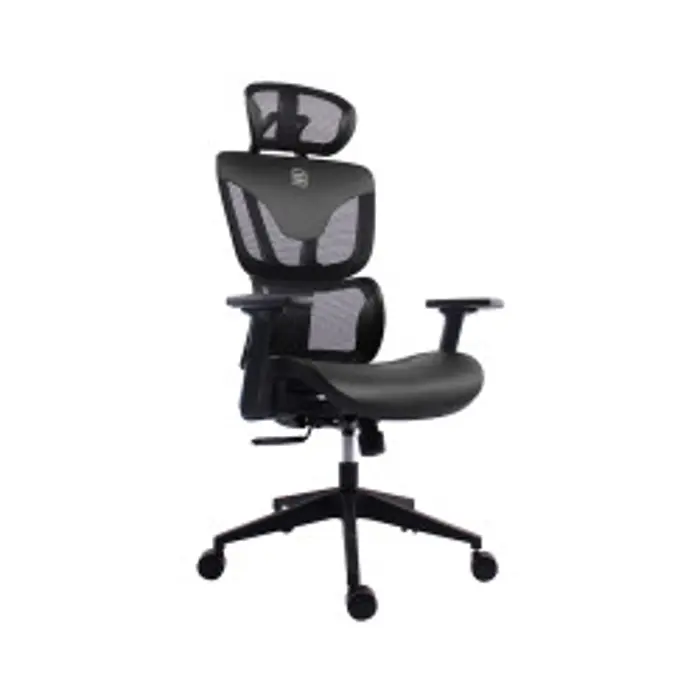 Bit Force COZY LM-2D uredska stolica, PU koža, 2D naslon za ruke, nosivost 140kg, crna